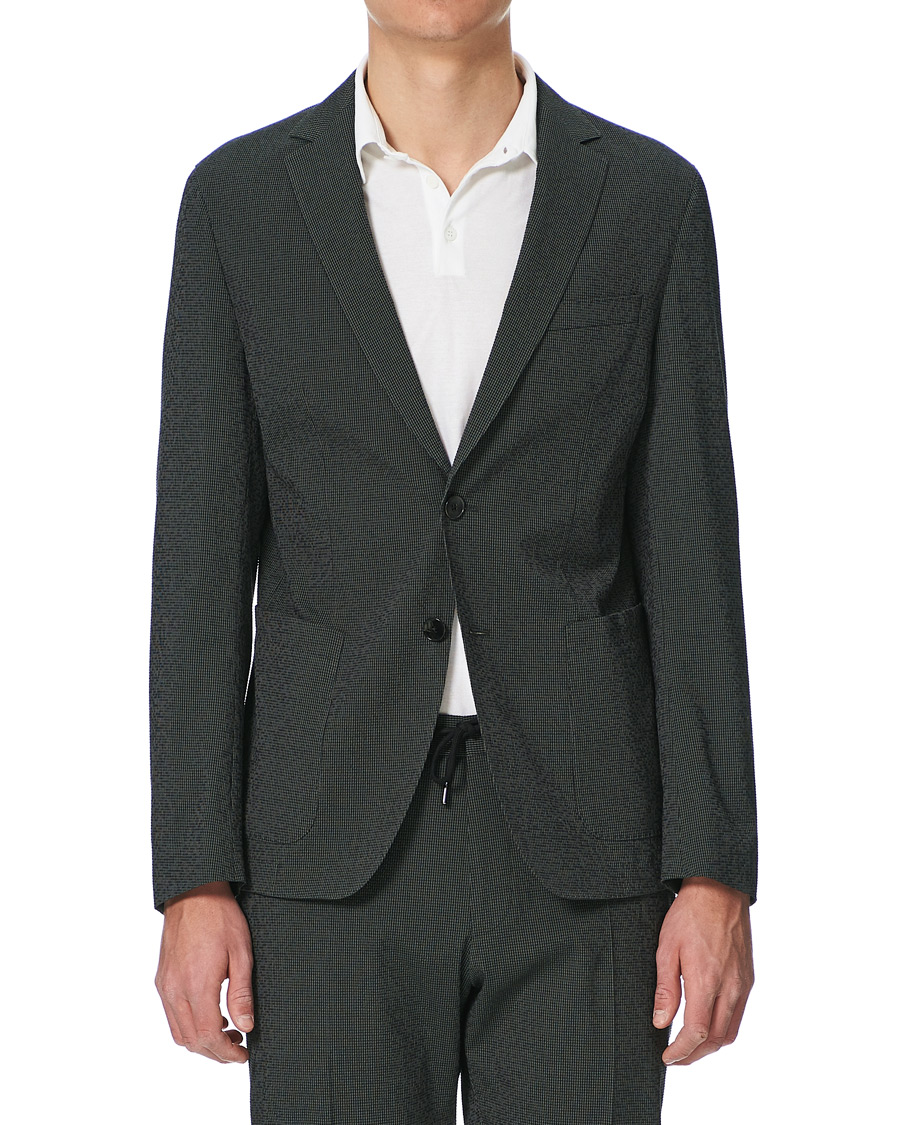 Herr | Kavajer | BOSS BLACK | BOSS Nolvay Seersucker Patch Pocket Blazer Dark Green