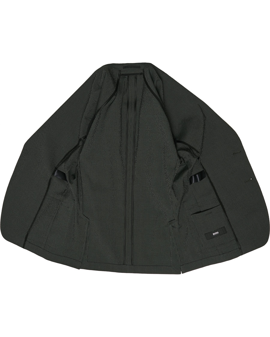 Herr | Kavajer | BOSS BLACK | BOSS Nolvay Seersucker Patch Pocket Blazer Dark Green