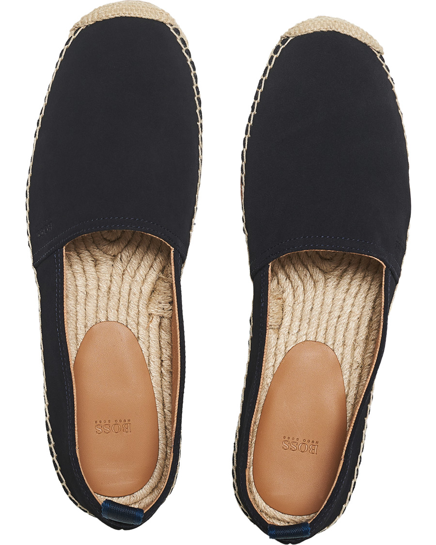 Herr | BOSS Madeira Suede Espadrilles Dark Blue | BOSS BLACK | BOSS Madeira Suede Espadrilles Dark Blue