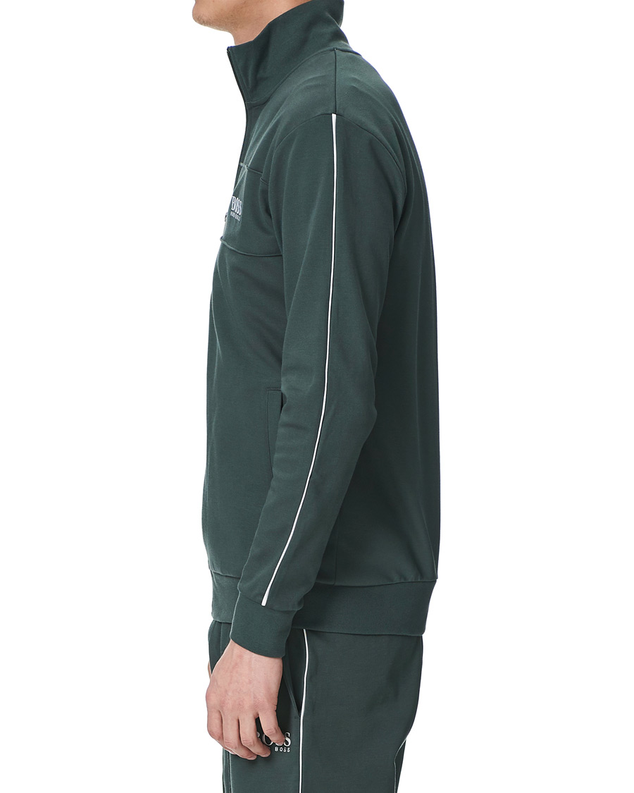 Herr | Tröjor | BOSS BLACK | BOSS Tracksuit Full-Zip Jacket Dark Green