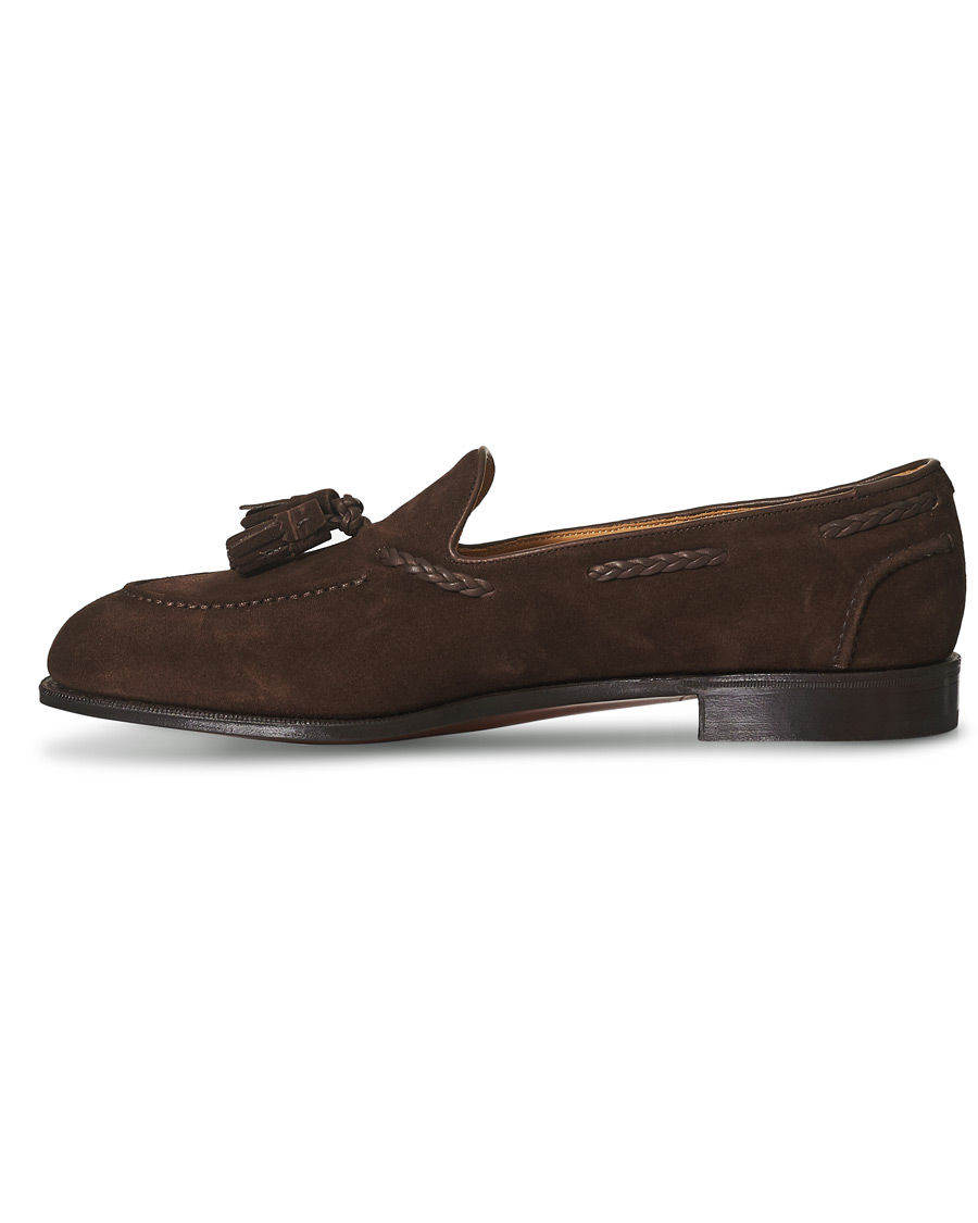 Herr | Edward Green Belgravia Tassel Loafer Mink Suede | Edward Green | Belgravia Tassel Loafer Mink Suede