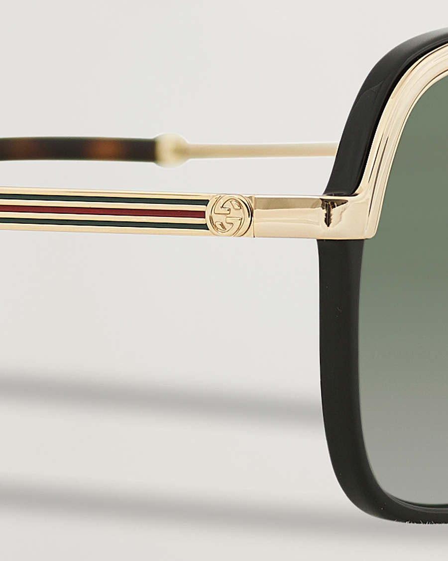 Herr | Solglasögon | Gucci | GG0200S Sunglasses Black/Gold