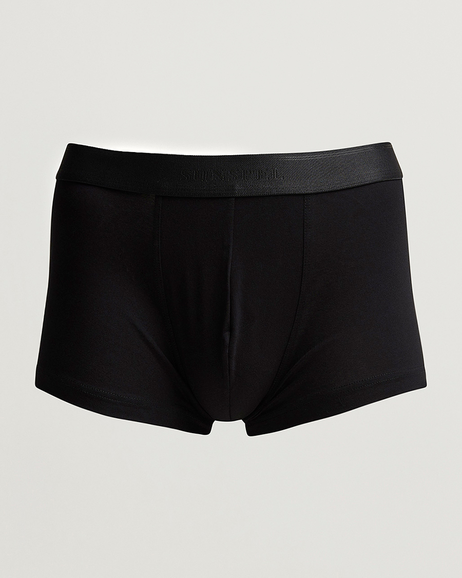 Herr | Underkläder | Sunspel | Cotton Stretch Trunk Black