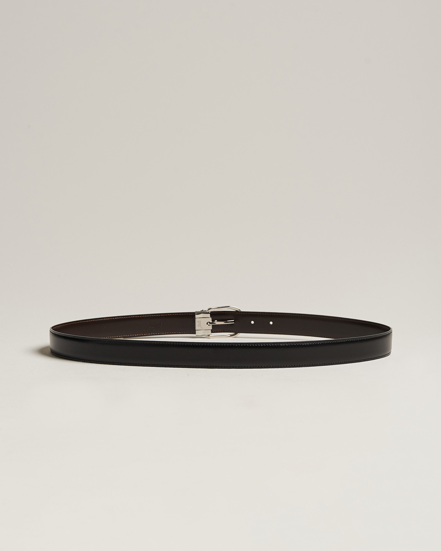 Herr | Bälten | Montblanc | Reversible Horseshoe Buckle 30mm Belt Black/Brown