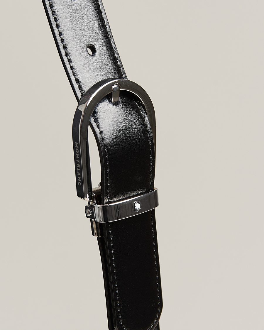 Herr | Montblanc Reversible Horseshoe Buckle 30mm Belt Black/Brown | Montblanc | Reversible Horseshoe Buckle 30mm Belt Black/Brown