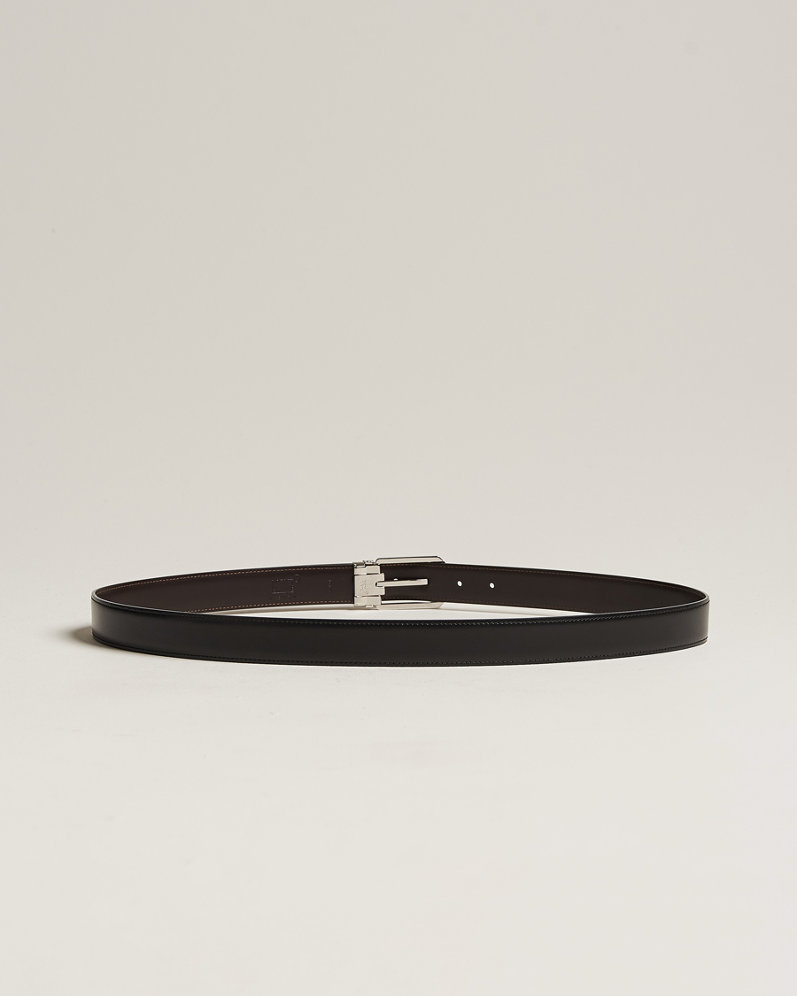 Herr | Släta bälten | Montblanc | Reversible Rectangular Buckle 30mm Belt Black/Brown