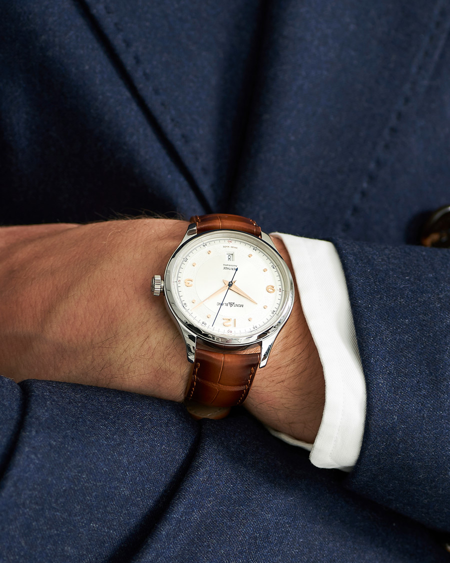 Herr | Fine watches | Montblanc | Heritage Automatic Date White