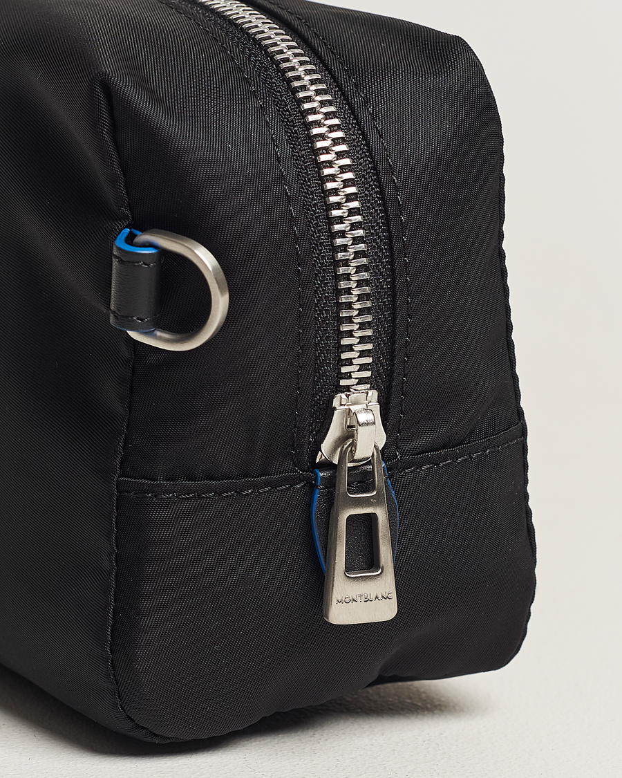 Herr | Montblanc Blue Spirit Case Medium Wash Bag Black/Blue | Montblanc | Blue Spirit Case Medium Wash Bag Black/Blue