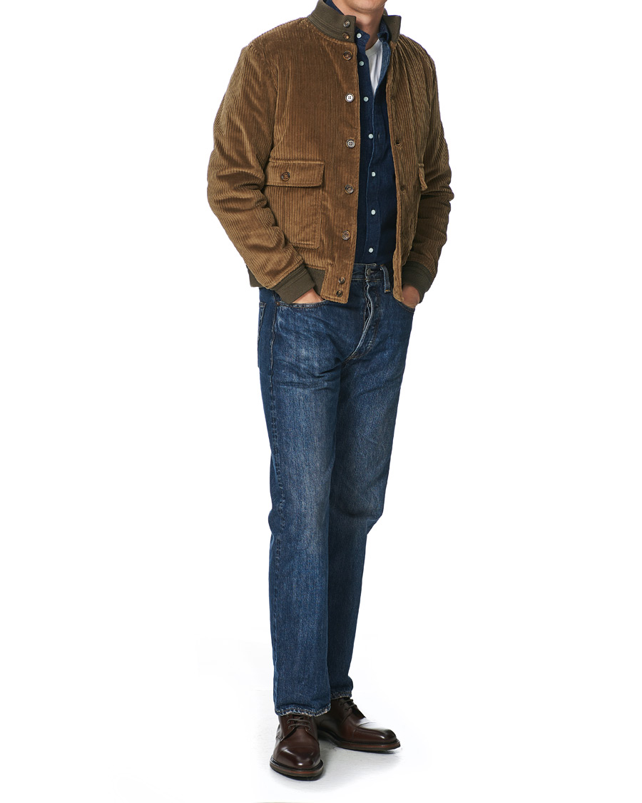 Herr | Skjortor | Gitman Vintage | Button Down Denim Shirt Dark Indigo