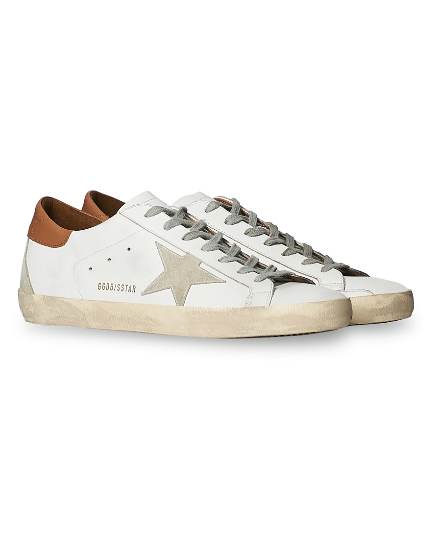 Herr | Golden Goose Deluxe Brand Super-Star Sneaker White/Sand | Golden Goose | Deluxe Brand Super-Star Sneaker White/Sand