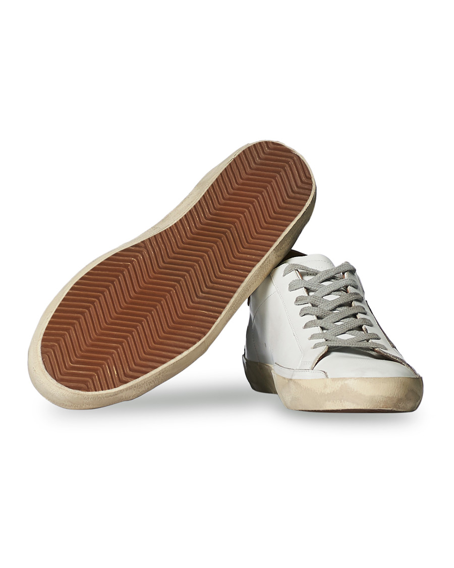 Herr | Golden Goose Deluxe Brand Super-Star Sneaker White/Sand | Golden Goose | Deluxe Brand Super-Star Sneaker White/Sand