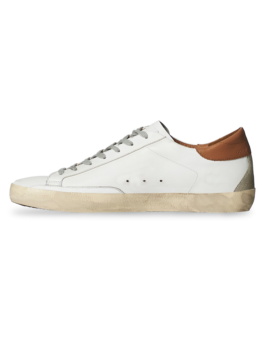Herr | Golden Goose Deluxe Brand Super-Star Sneaker White/Sand | Golden Goose | Deluxe Brand Super-Star Sneaker White/Sand