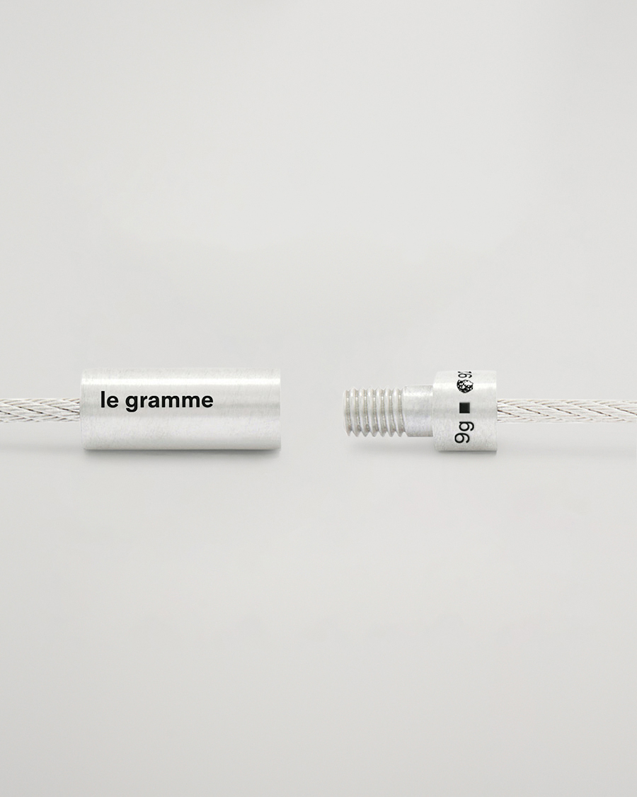 Herr | LE GRAMME Double Cable Bracelet Sterling Silver 9g | LE GRAMME | Double Cable Bracelet Sterling Silver 9g