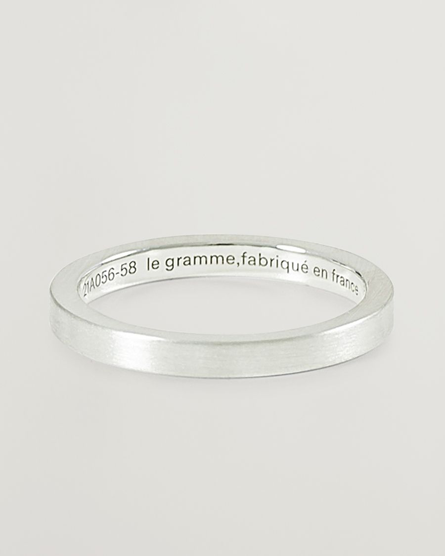Herr | Smycken | LE GRAMME | Ribbon Brushed Ring Sterling Silver 3g