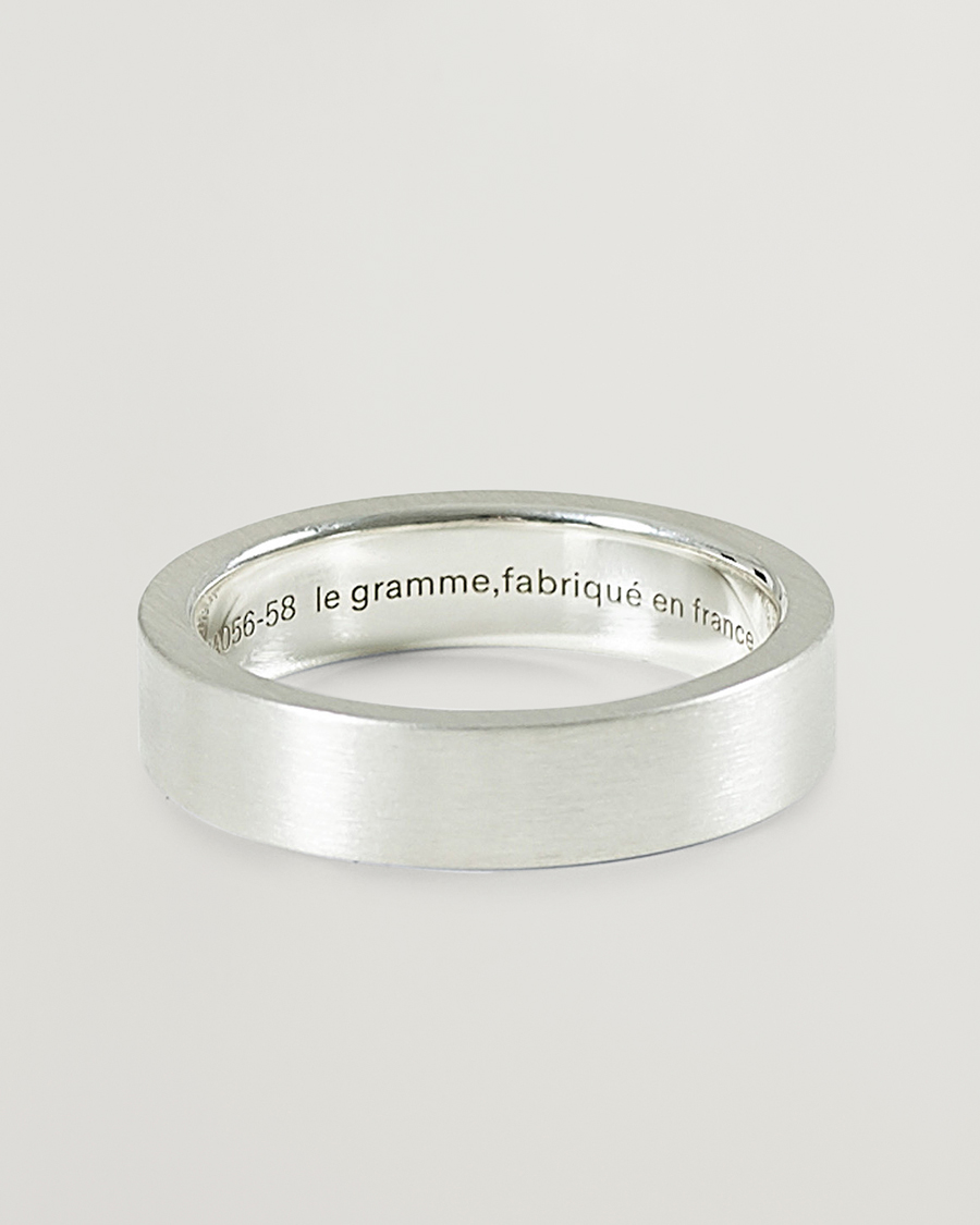 Herr | Smycken | LE GRAMME | Ribbon Brushed Ring Sterling Silver 7g
