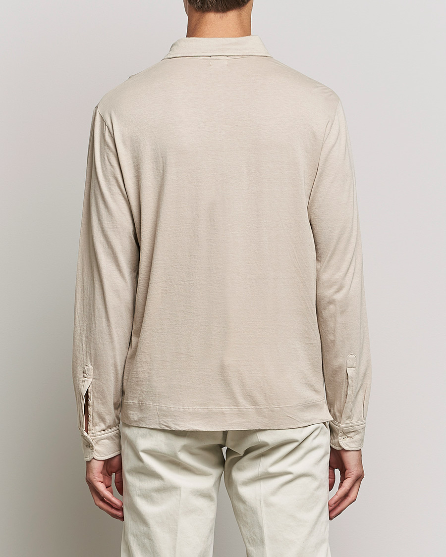 Herr | Tröjor | Massimo Alba | Ischia Cotton/Cashmere Polo Light Beige