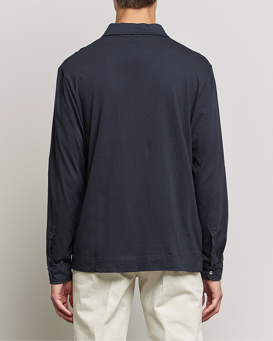 Herr | Tröjor | Massimo Alba | Ischia Cotton/Cashmere Polo Navy