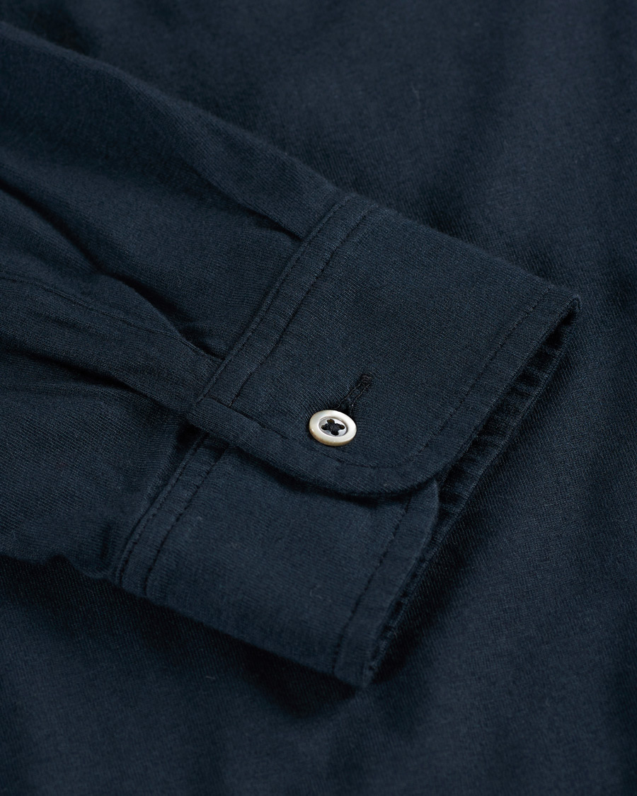 Herr | Tröjor | Massimo Alba | Ischia Cotton/Cashmere Polo Navy