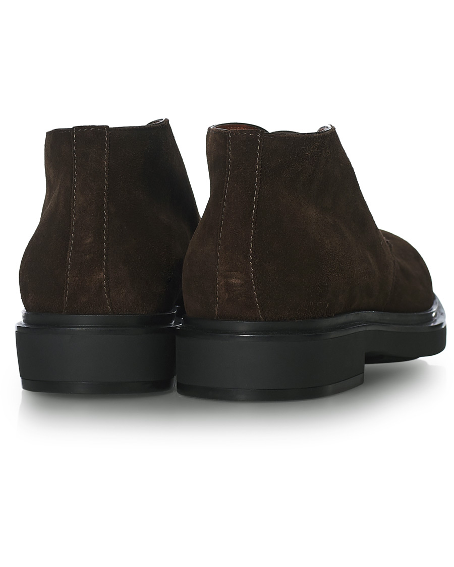 Herr | Santoni Wembley Desert Boot Dark Brown Suede | Santoni | Wembley Desert Boot Dark Brown Suede
