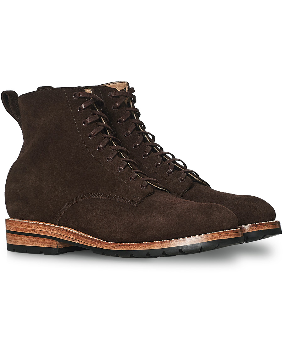 Herr | Yuketen Lace Up Boots Dark Brown Suede | Yuketen | Lace Up Boots Dark Brown Suede