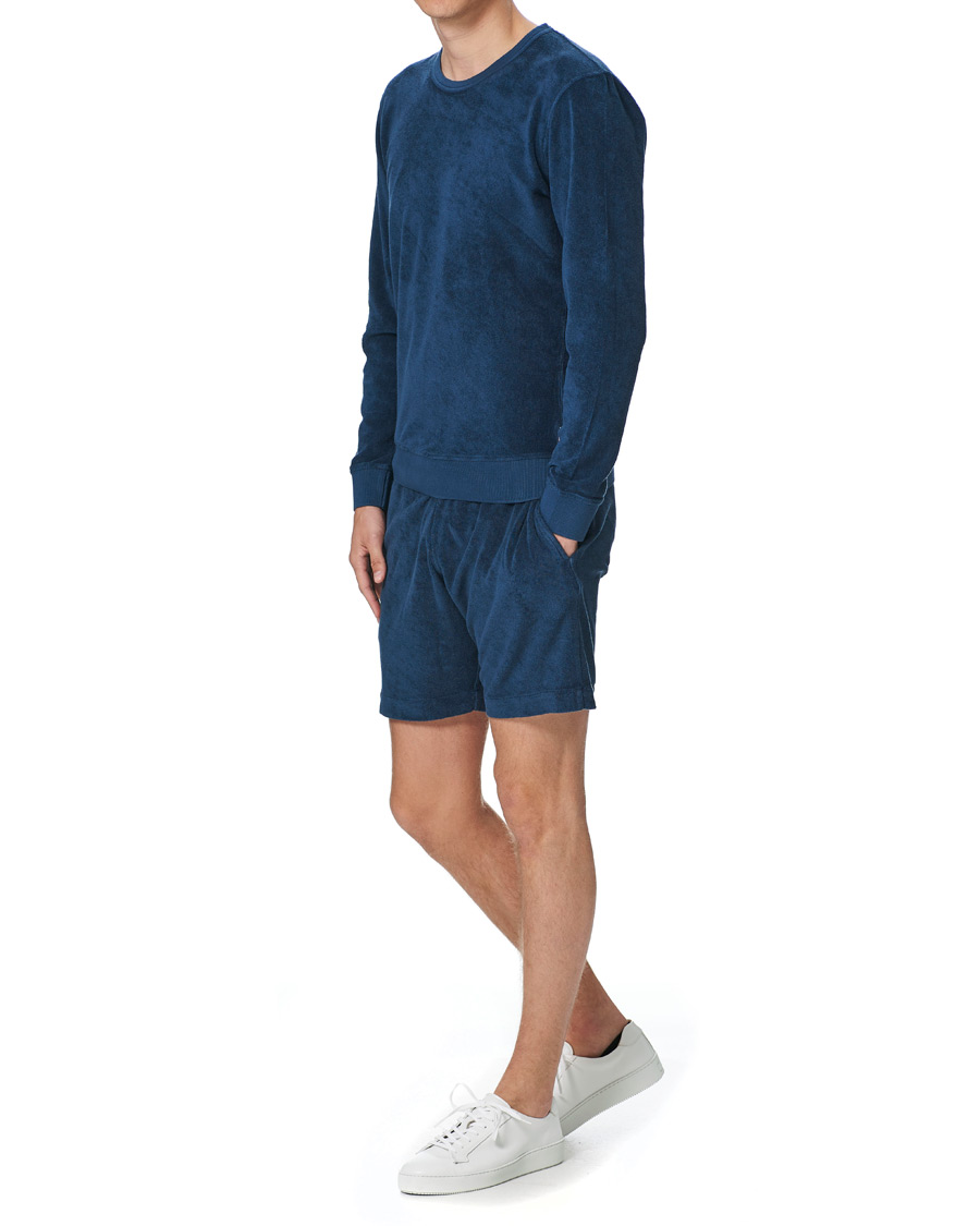 Herr | Shorts | Orlebar Brown | Afador Garment Dye Toweling Shorts Navy
