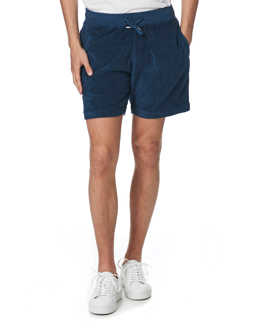 Herr | Shorts | Orlebar Brown | Afador Garment Dye Toweling Shorts Navy