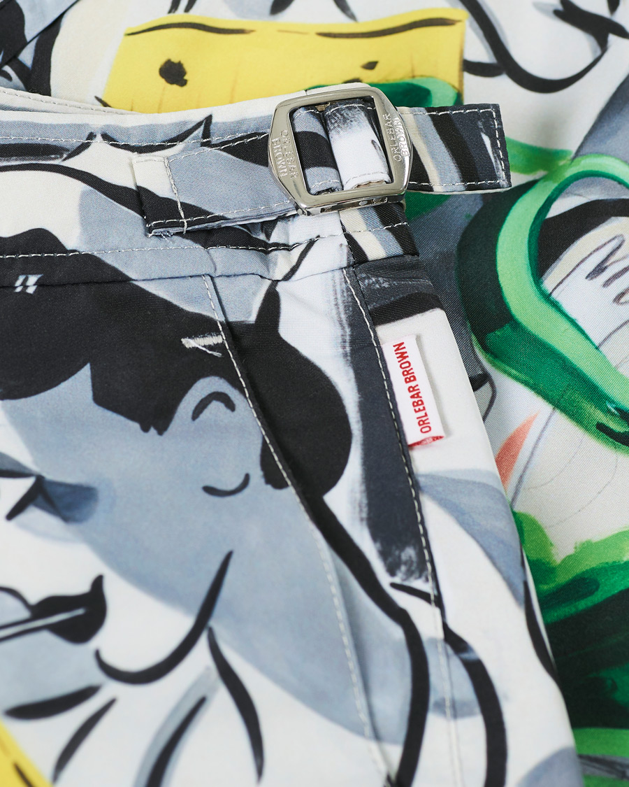 Herr | Badbyxor | Orlebar Brown | Bulldog x David Salle Diving Swim Shorts Multi