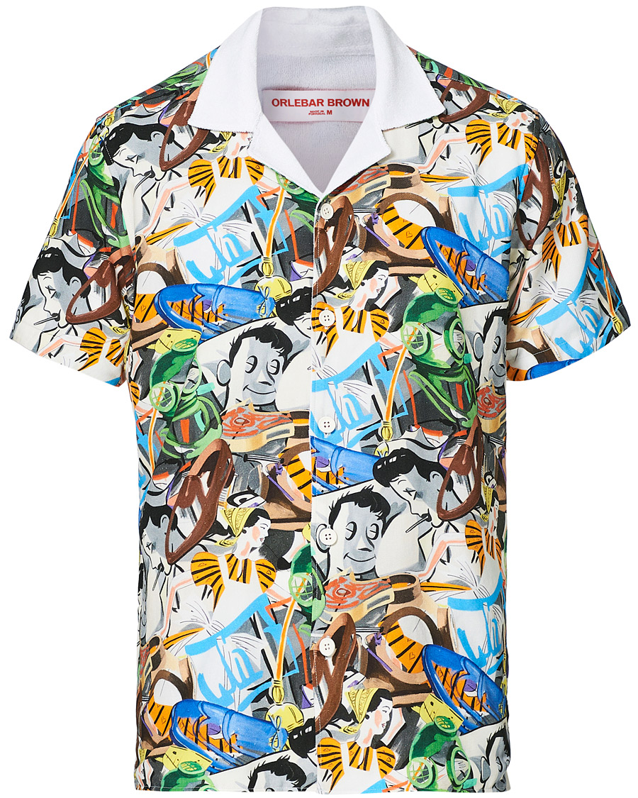 Herr | Pikéer | Orlebar Brown | Travis Towelling x David Salle Diving Polo Multi