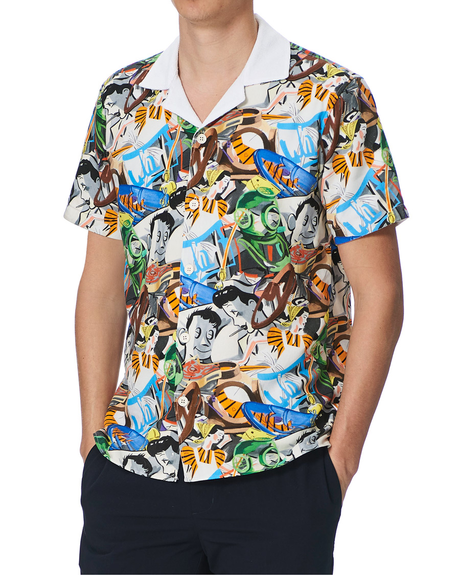 Herr | Pikéer | Orlebar Brown | Travis Towelling x David Salle Diving Polo Multi