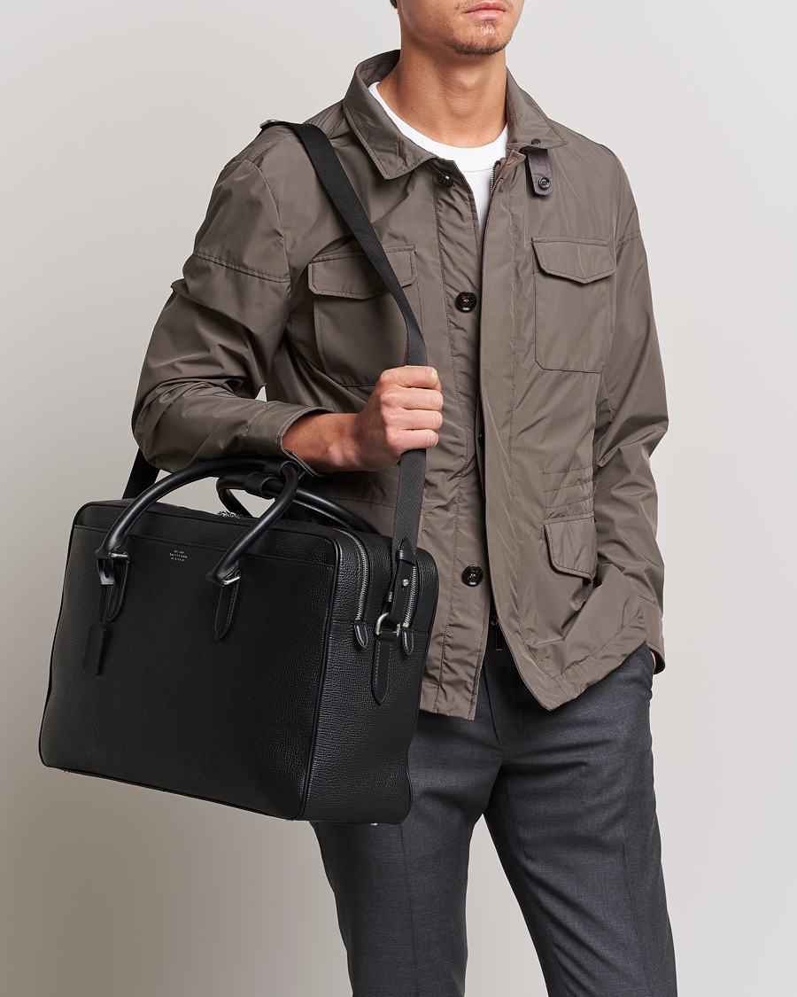 Herr | Weekendbags | Smythson | Ludlow 48 Hours Travel Bag Black