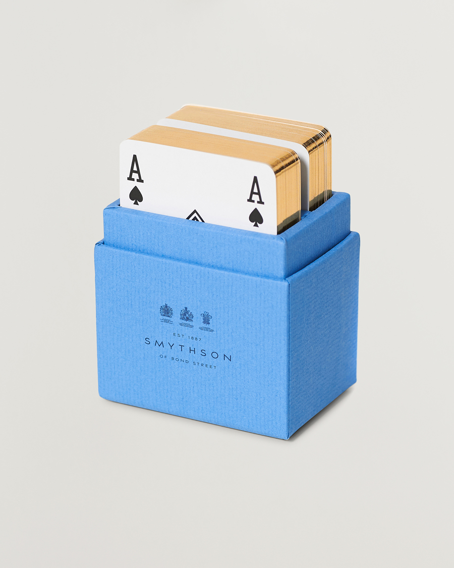 Herr | Till hemmet | Smythson | SmythsonPlaying CardNile Blue