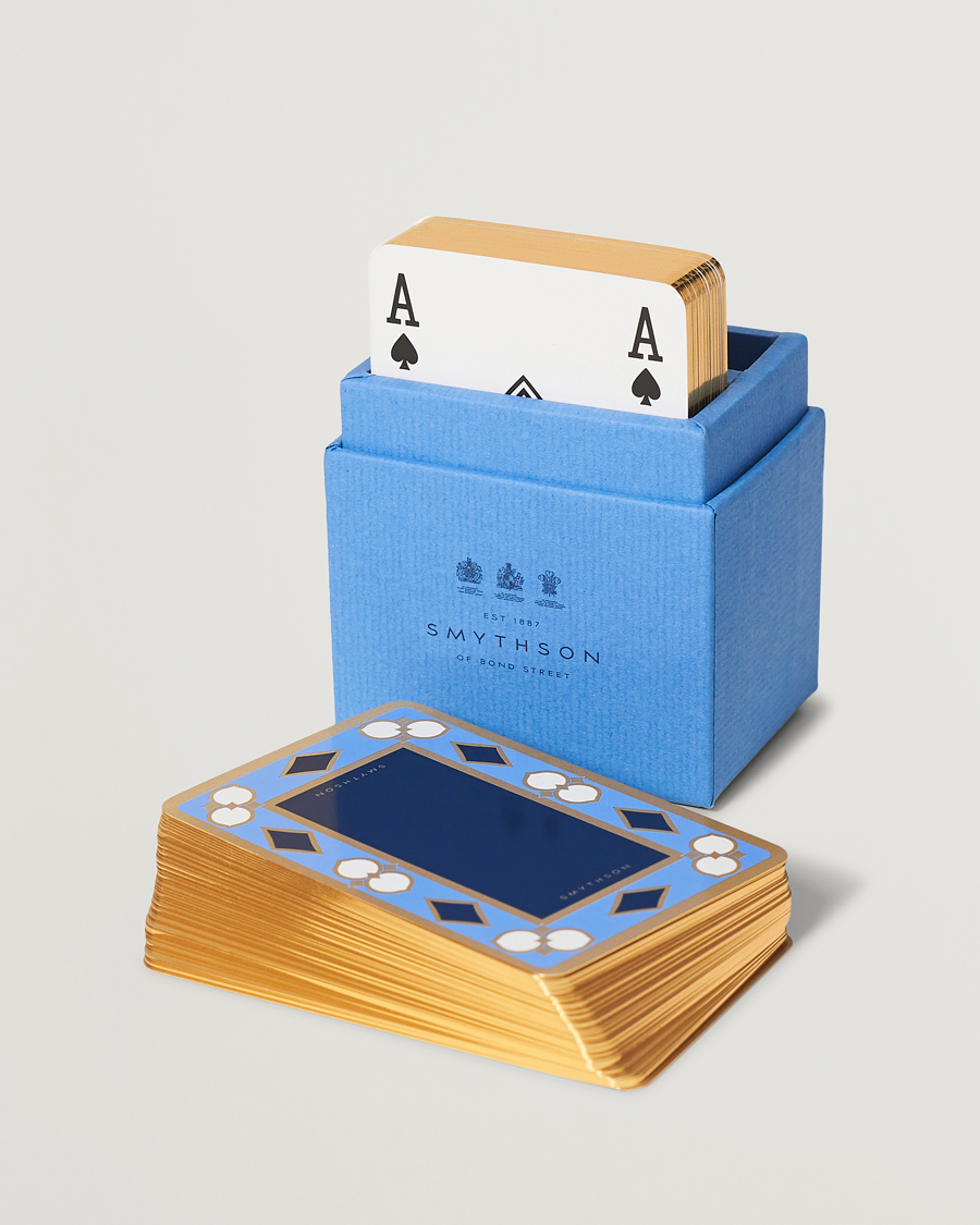 Herr | Smythson | Smythson | Playing Cards Nile Blue Nile Blue
