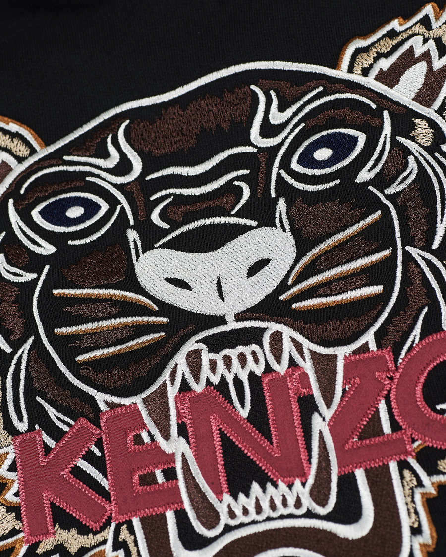 Herr | Tröjor | KENZO | Icon Tiger Hoodie Black