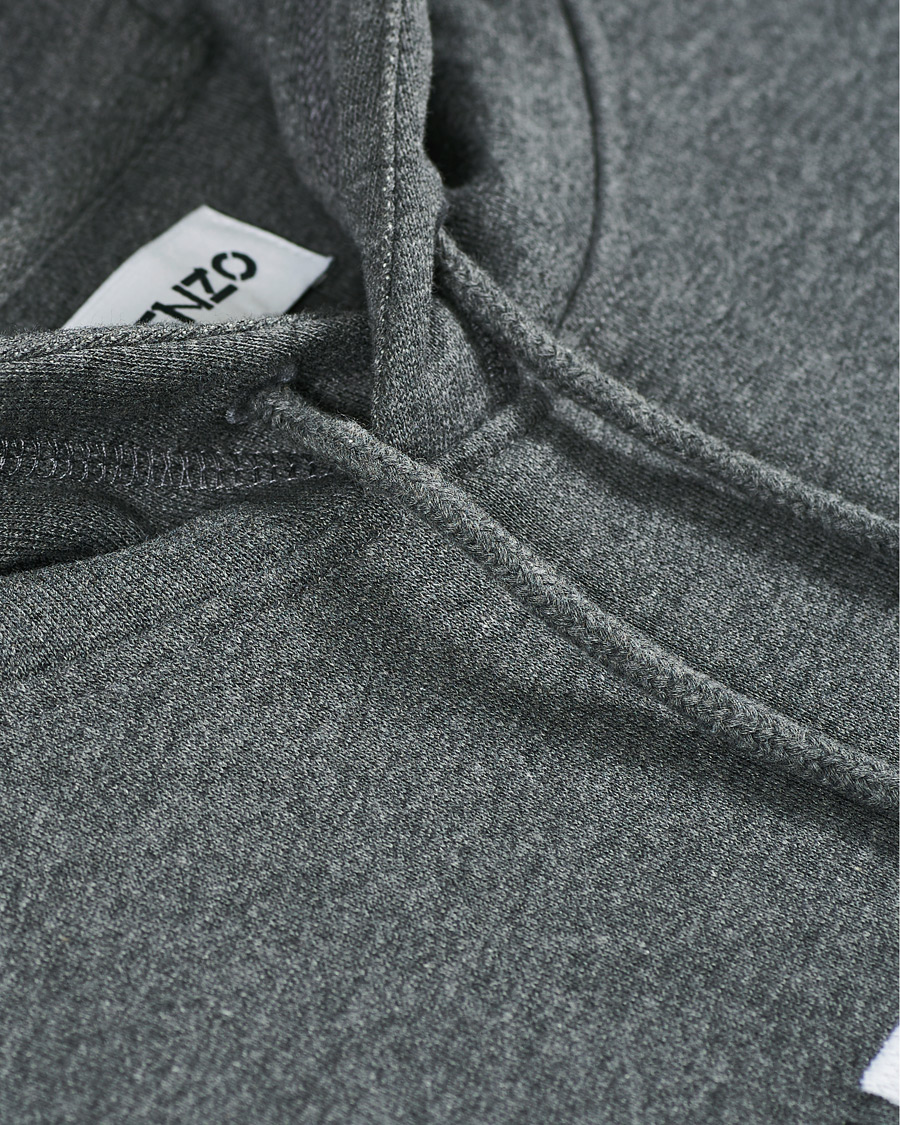 Herr | Tröjor | KENZO | Logo Multicolor Oversize Hoodie Grey Heather