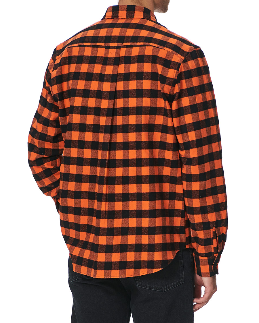 Herr | Skjortor | KENZO | Flannel Shirt Orange Check