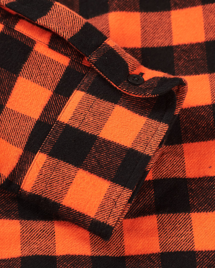 Herr | Skjortor | KENZO | Flannel Shirt Orange Check