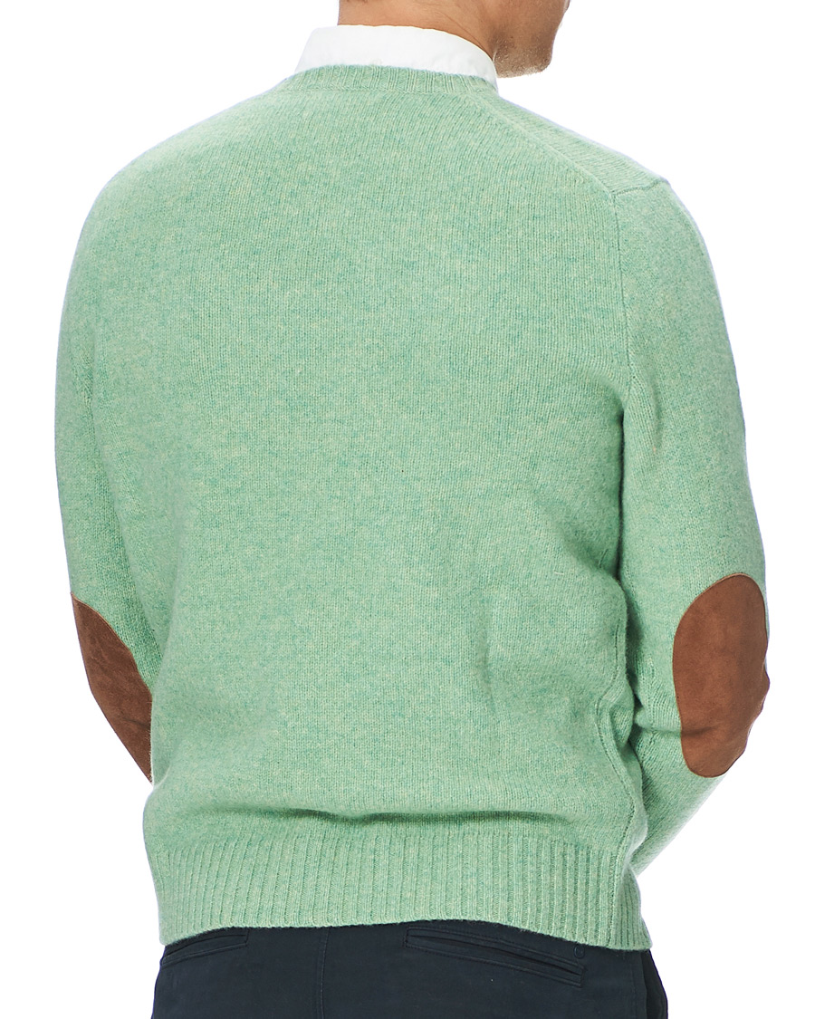 Herr | Tröjor | Polo Ralph Lauren | Wool/Cashmere Knitted Crew Neck Sweater Seafoam Green