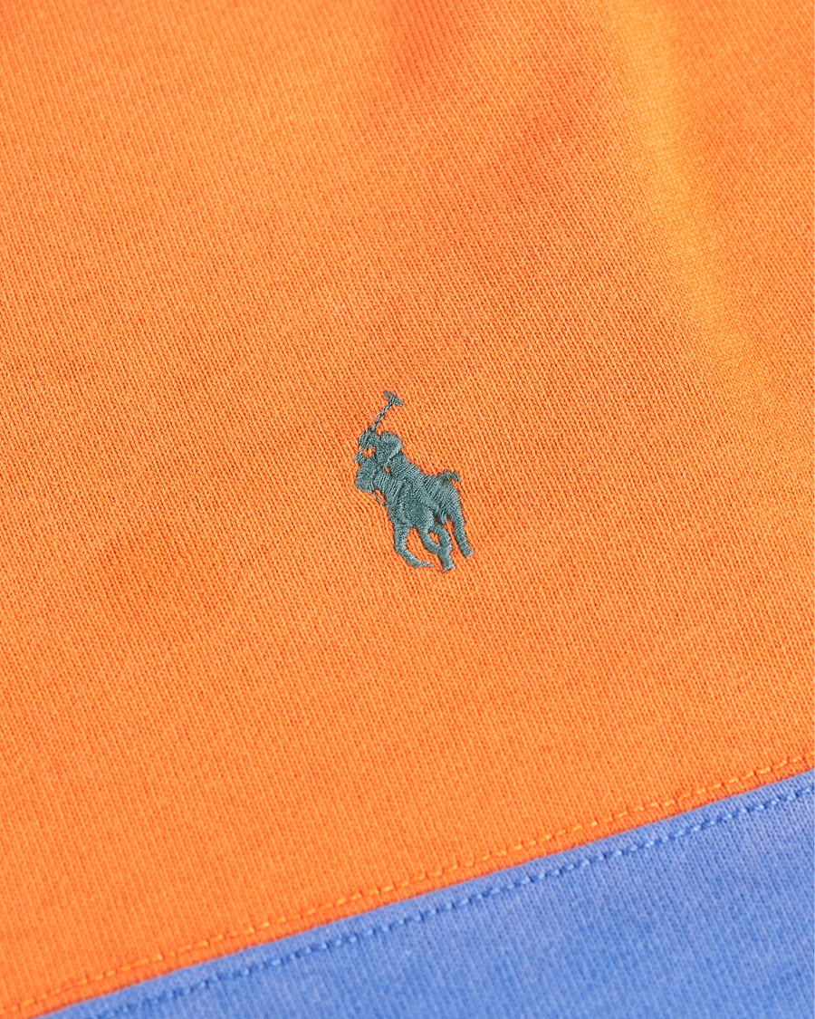 Herr | T-Shirts | Polo Ralph Lauren | Block Stripe Rugby Kona Orange/Deep Blue
