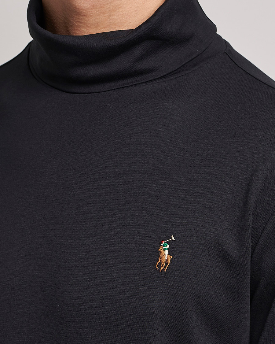 Herr | Tröjor | Polo Ralph Lauren | Luxury Pima Cotton Rollneck Black