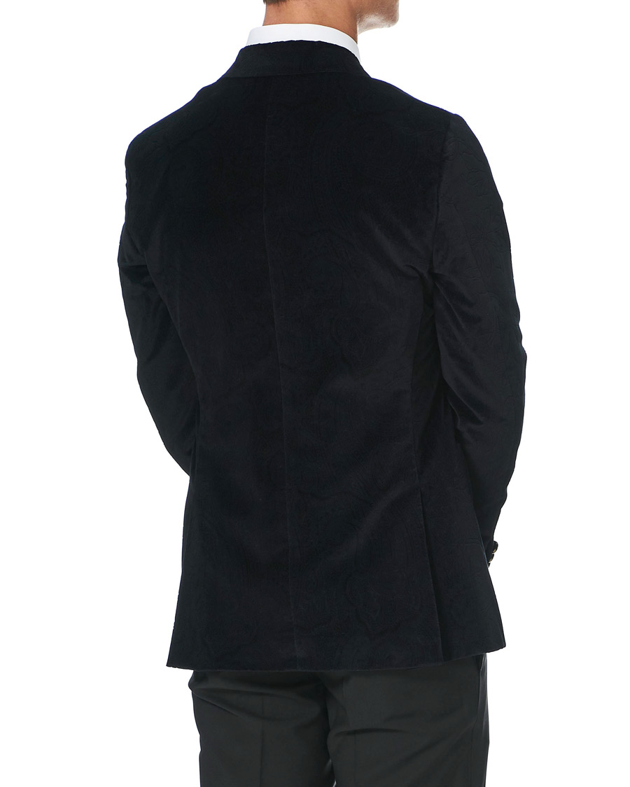 Herr | Kavajer | Etro | Soft Velvet Dinner Jacket Black