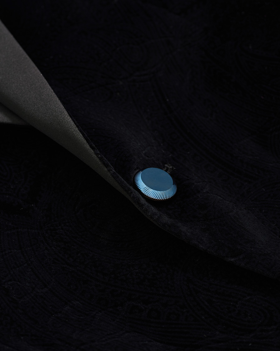 Herr | Kavajer | Etro | Soft Velvet Dinner Jacket Black
