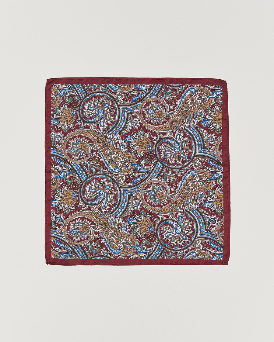 Herr | Amanda Christensen Box Set Silk 8 cm Paisley Tie And Pocket Square Wine | Amanda Christensen | Box Set Silk 8 cm Paisley Tie And Pocket Square Wine