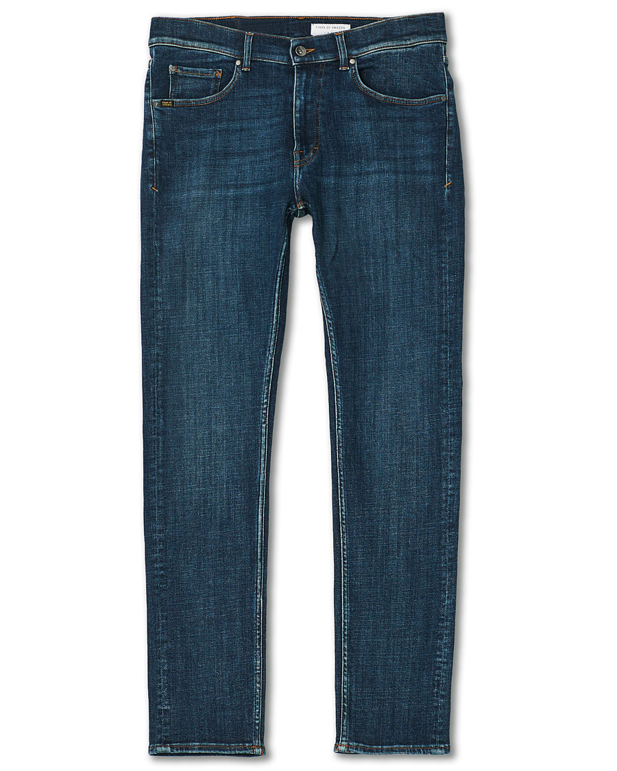 Herr | Jeans | Tiger of Sweden | Leon Hawk Eye Superstretch Jeans Royal Blue
