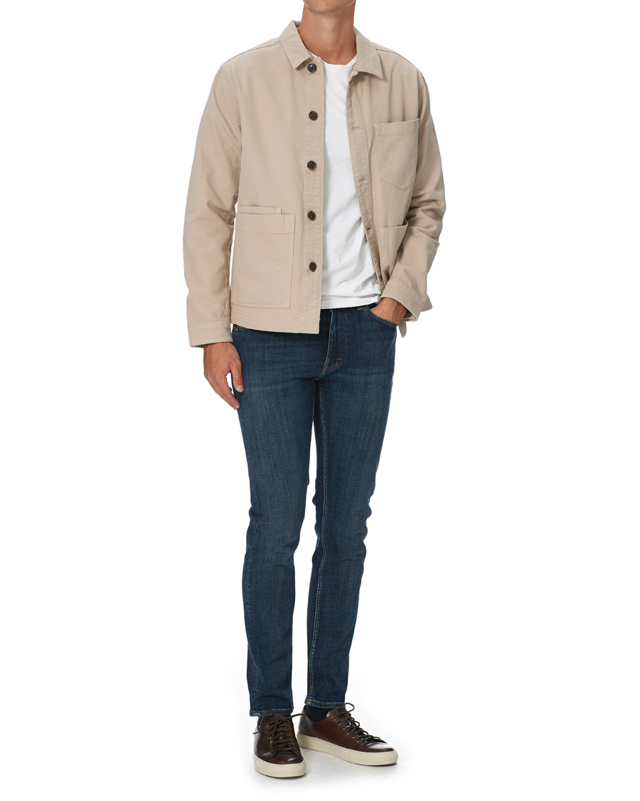 Herr | Jeans | Tiger of Sweden | Leon Hawk Eye Superstretch Jeans Royal Blue