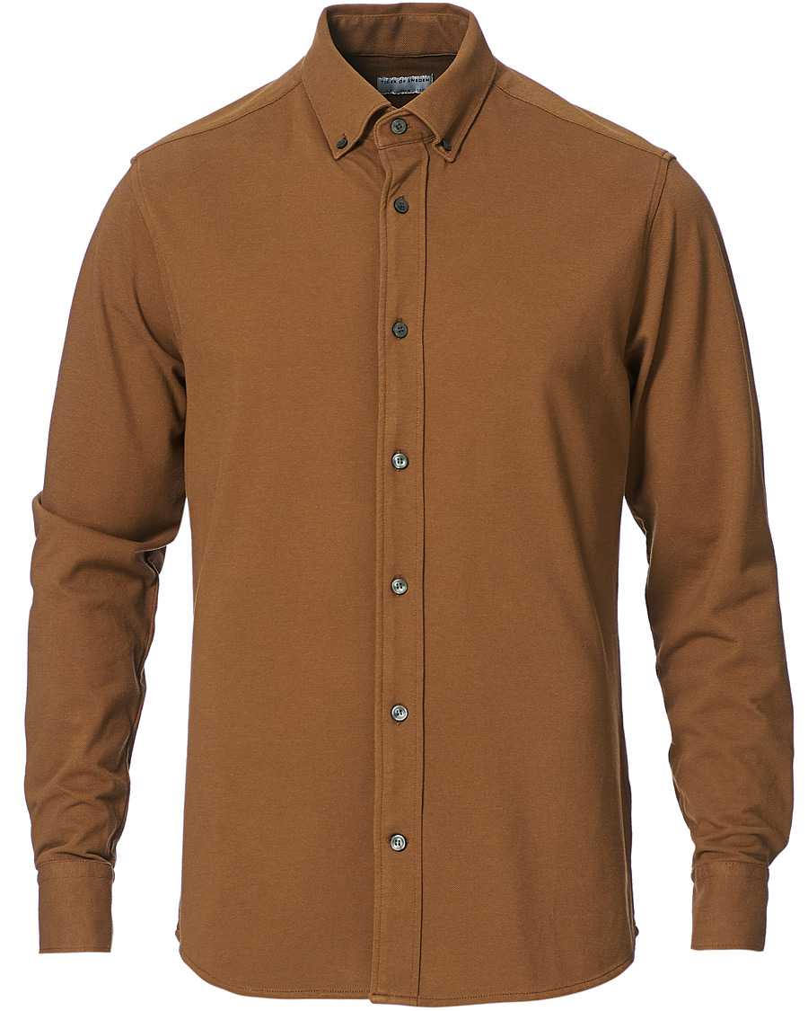 Herr | Skjortor | Tiger of Sweden | Fenald Piquet Shirt Toasted Coconut