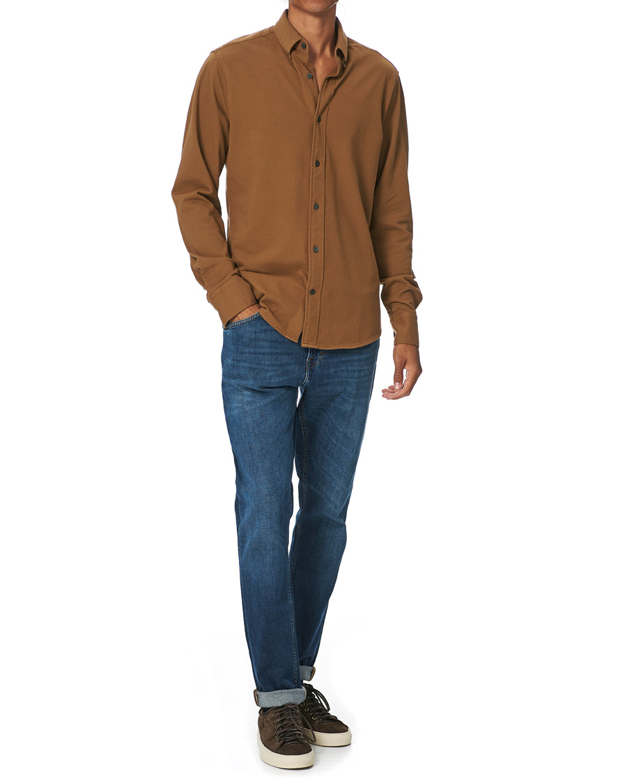 Herr | Skjortor | Tiger of Sweden | Fenald Piquet Shirt Toasted Coconut
