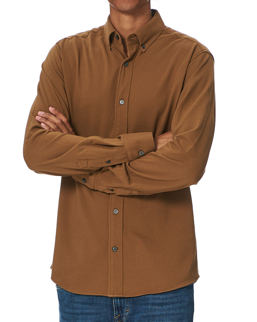 Herr | Skjortor | Tiger of Sweden | Fenald Piquet Shirt Toasted Coconut
