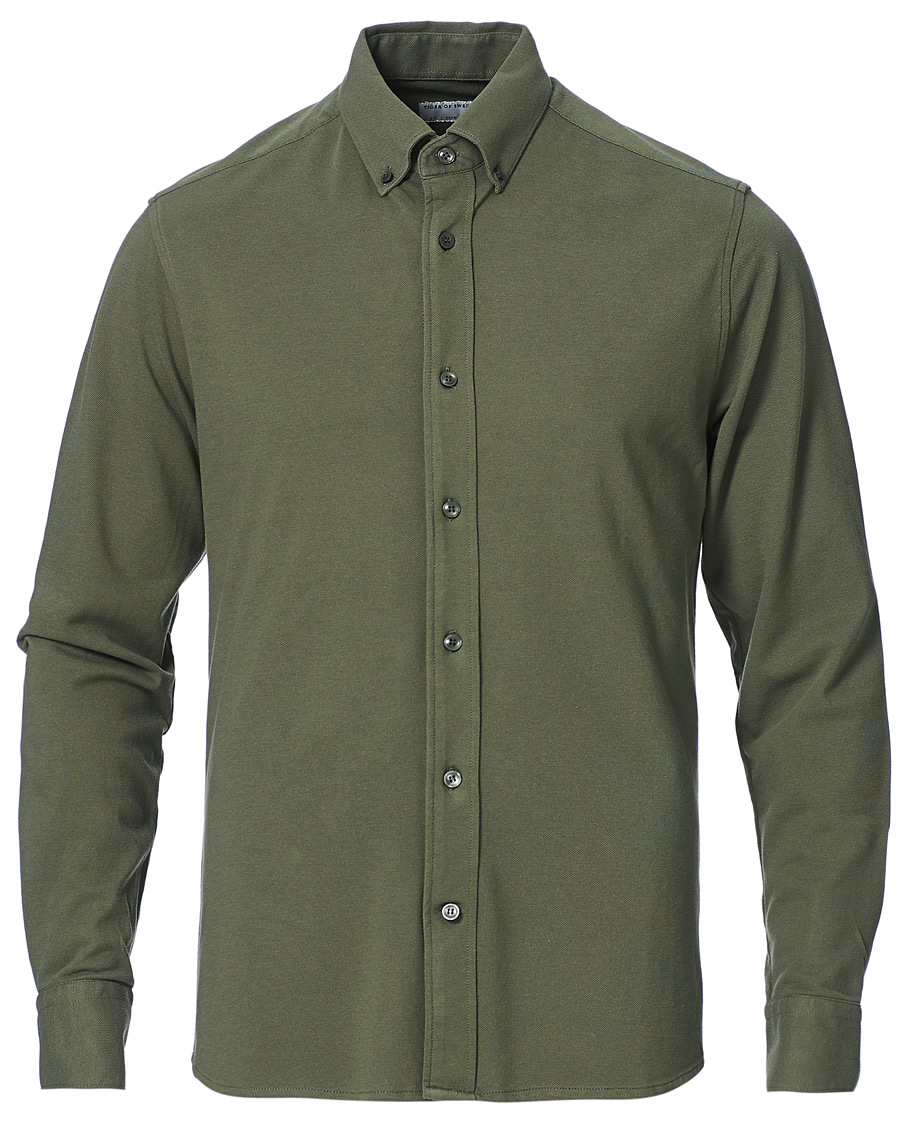Herr | Skjortor | Tiger of Sweden | Fenald Piquet Shirt City Green