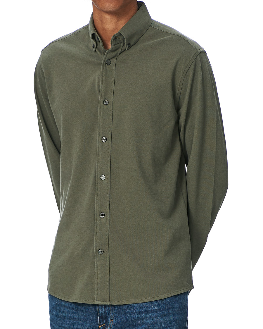 Herr | Skjortor | Tiger of Sweden | Fenald Piquet Shirt City Green