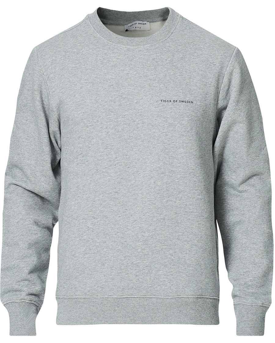 Herr | Tröjor | Tiger of Sweden | Emerson Cotton Sweatshirt Mid Grey Mel